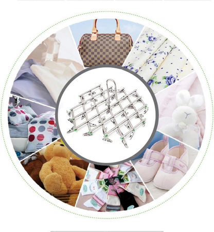 Stainless Steel Laundry Clothes Drying Rack Hanger, Multi Function Foldable Portable Travel Hanging Rack Hook, 35 Clips for Socks, Cloth Diapers, Towel, Underwear, Scarf, Panties, Gloves etc.