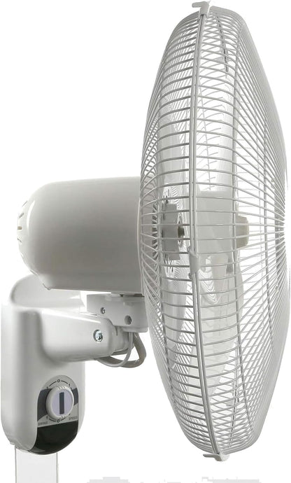 Hurricane Classic 6 Inch Clip Fan, 2 Speed Portable Desk Table Fan with Tilt, White