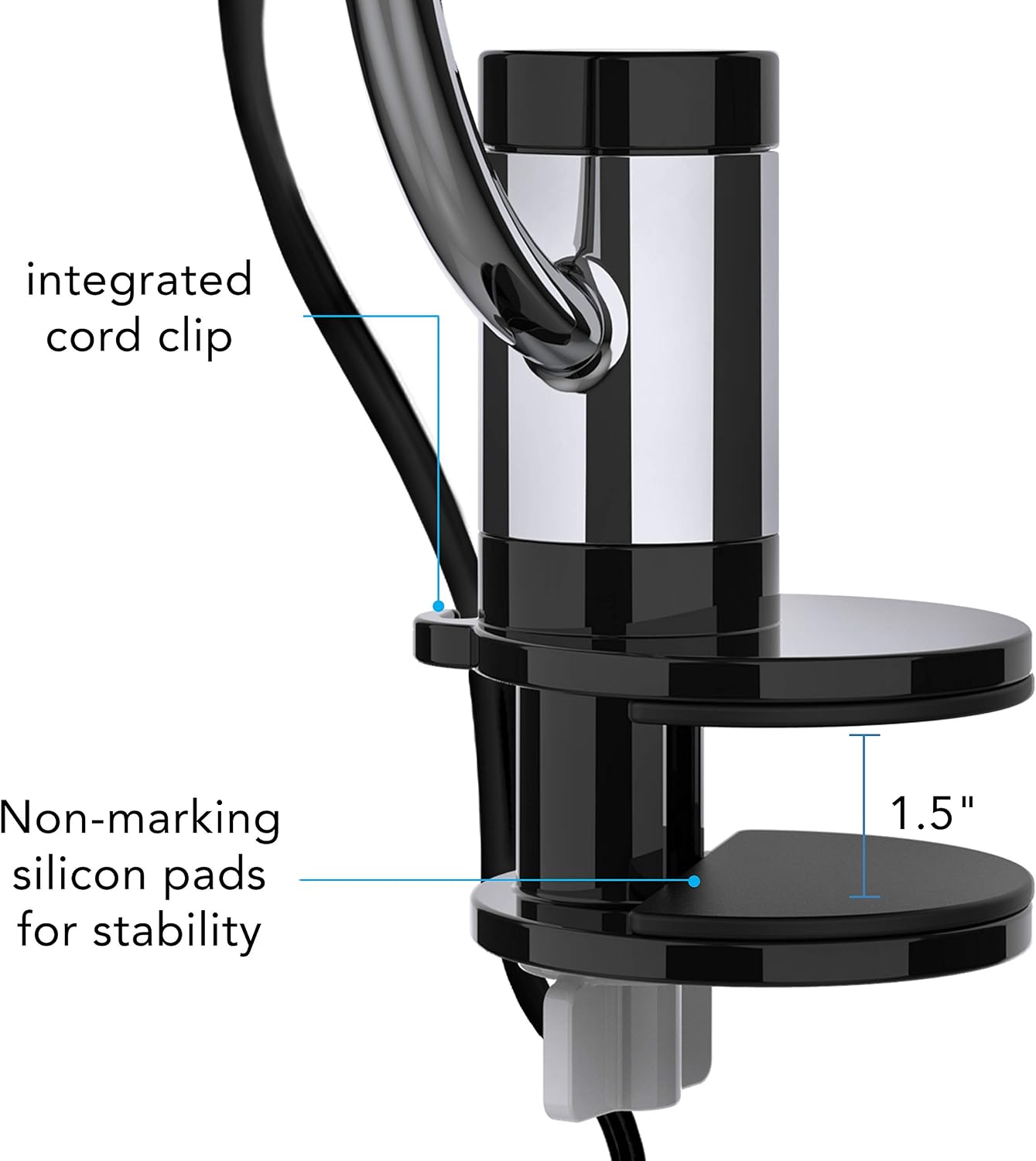 Vornado Pivot Clip Personal Air Circulator, 3-Speed, Portable Desk Fan with Multi-Surface Clip, 360-Degree Adjustable Axis, 9 in Tall, 4 in Diameter, Whisper Quiet, Ice White