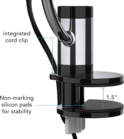 Vornado Pivot Clip Personal Air Circulator, 3-Speed, Portable Desk Fan with Multi-Surface Clip, 360-Degree Adjustable Axis, 9 in Tall, 4 in Diameter, Whisper Quiet, Ice White