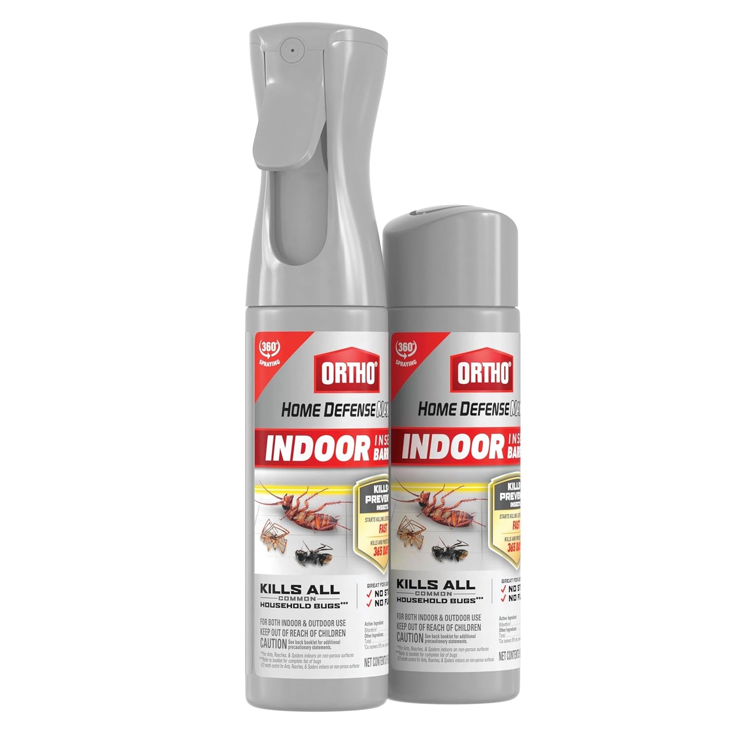 Ortho Home Defense Max Indoor Flying Insect Trap - Light Sticky Trap for House Flies, Fruit Flies, and Gnats, 1 Plug-in and 4 Refills