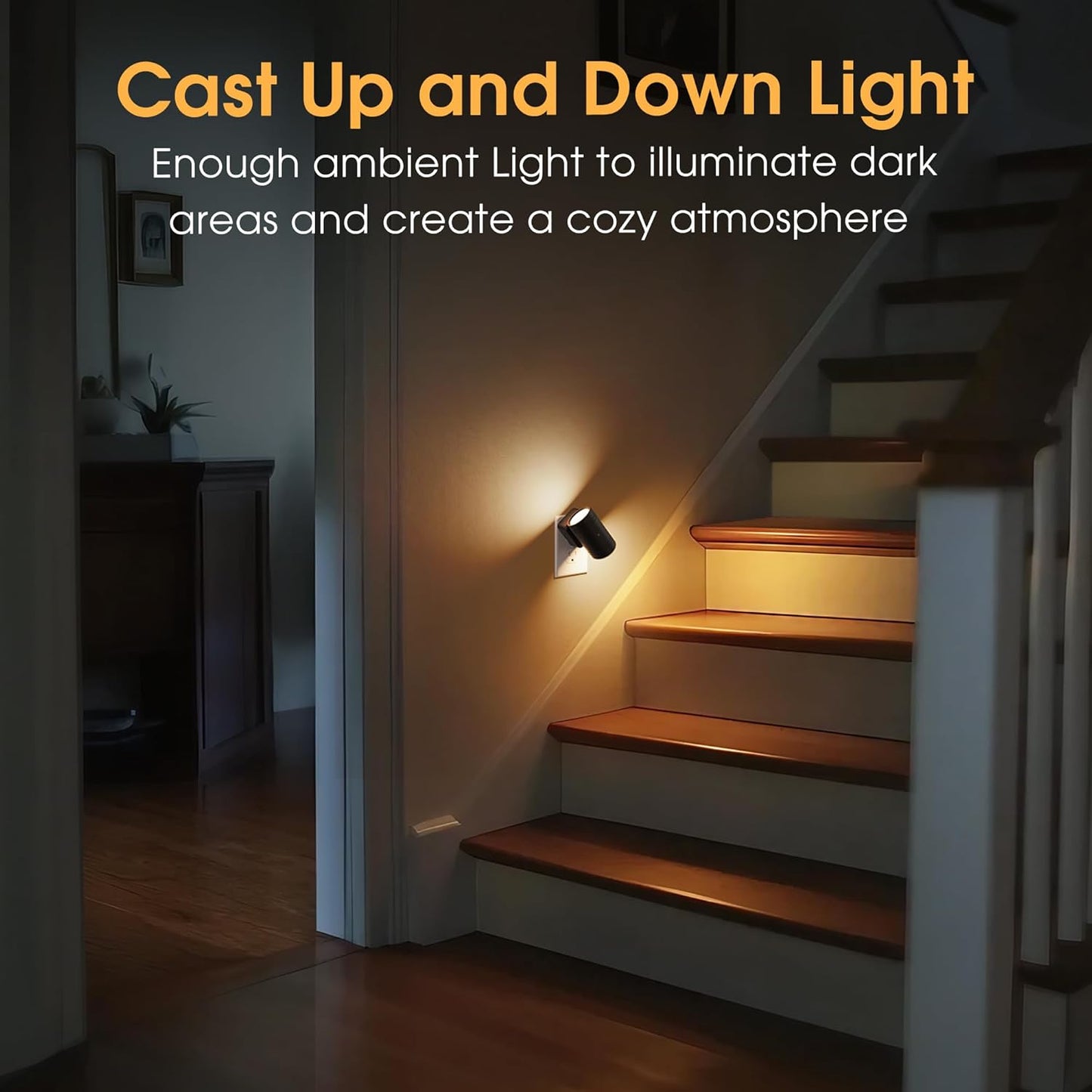 Briignite Motion Sensor Night Light,2 Pack Motion Activated Plug in Night Lights, 0-100LM Dimmable Soft White 3000K, Motion Sensor Light Indoor for Bathroom Hallway Bedroom Stairway Kid Elderly Pet