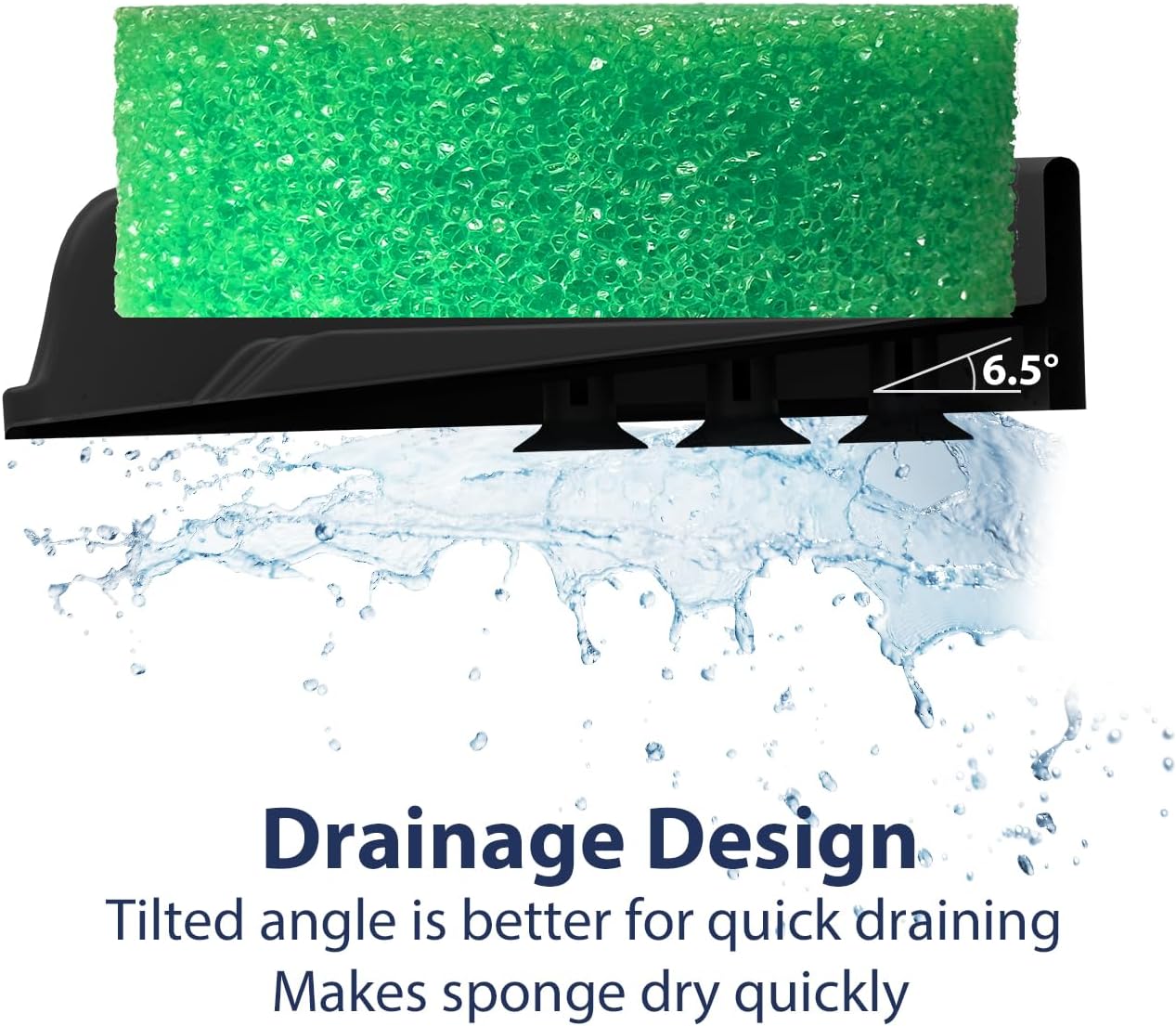 Sponge Holder for Scrub Daddy with Suction Cups and Drain Spout Kitchen Sink Caddy Organizer, Soap Dishes Holder Accessories Rack, Dishwasher Safe - 4.7"x4.7", Green
