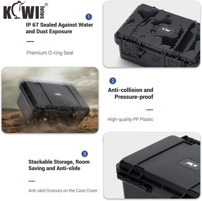 24 Slots CR2 CR123 CR123A Lithium Battery Organizer Case, IP67 Waterproof Hard Case for CR17345/CR16340/CR18350/CR15270(CR2) Explosionproof Batteries Storage Holder for Household Outdoor Camping