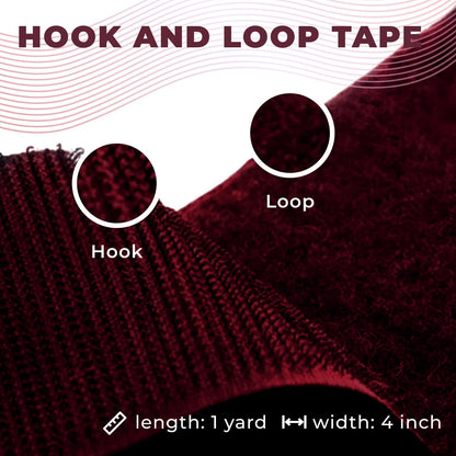 1 inch Black Hook and Loop Tape 1 Yd Self Adhesive Tape Sticky Back Heavy Duty Fastener Ideal for Window Fixing Net Carpets DIY Project Handmade Craft Home Office