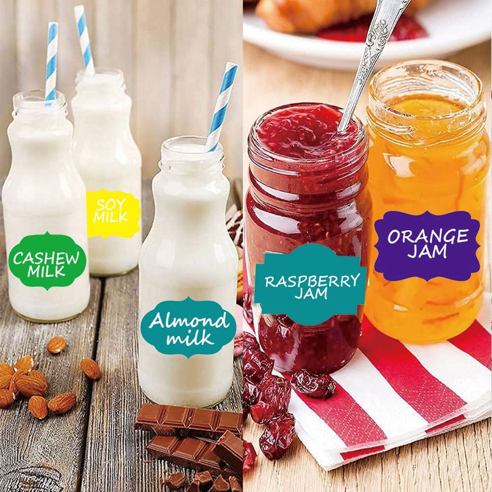 2" x 3" Kraft Label Stickers Writable Gift Labels, 200PCS Self-Adhesive Brown Labels for Essential Oil Bottle, Jars, Food Storage or Gift Decoration