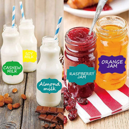2" x 3" Kraft Label Stickers Writable Gift Labels, 200PCS Self-Adhesive Brown Labels for Essential Oil Bottle, Jars, Food Storage or Gift Decoration