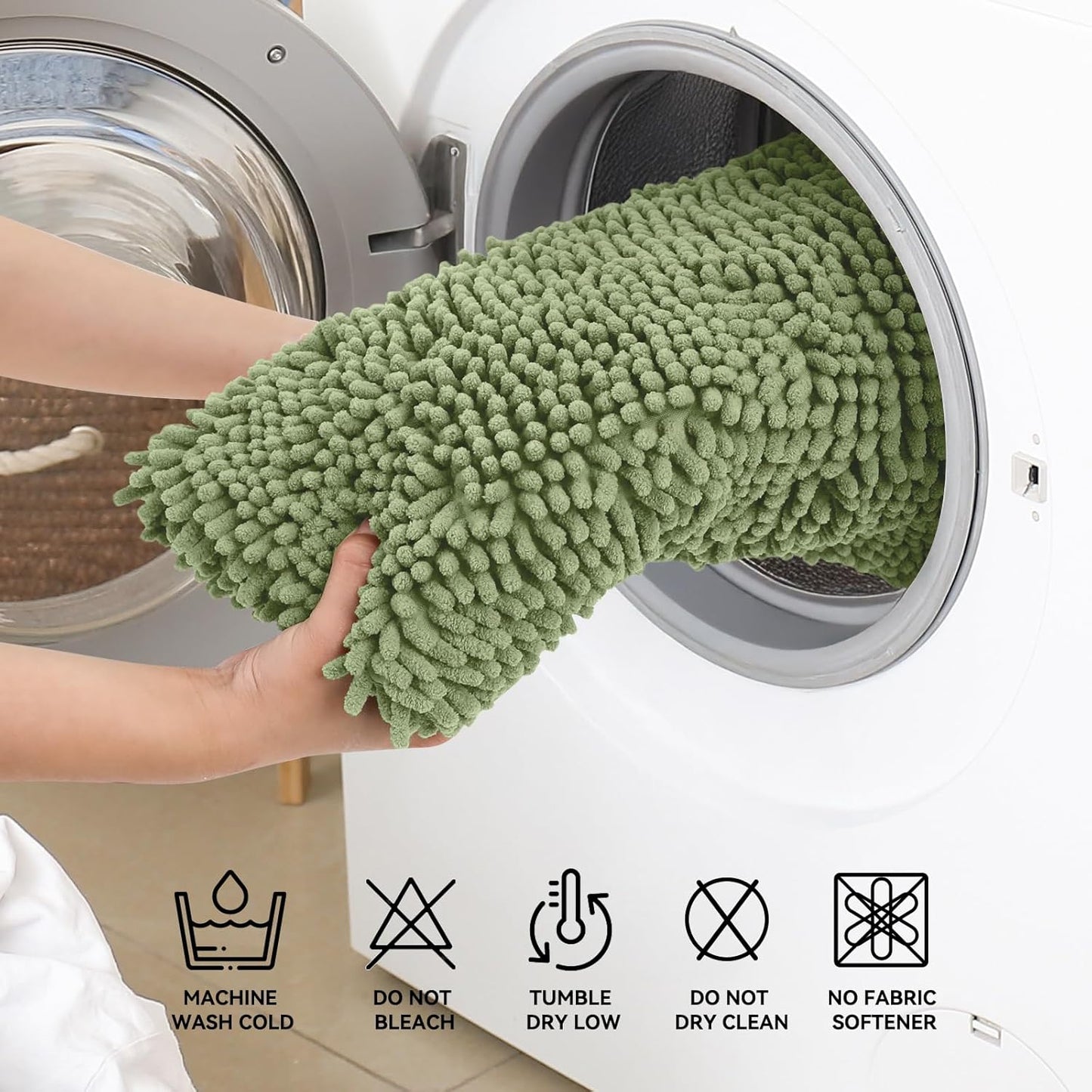 Bcoimo Bathroom Rugs 24x17, Bath Mats for Bathroom Non Slip with Rubber Backing,High Absorbent Microfiber Bath Rugs Quick Drying, Machine Washable, Durable Decor