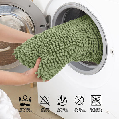 Bcoimo Bathroom Rugs 24x17, Bath Mats for Bathroom Non Slip with Rubber Backing,High Absorbent Microfiber Bath Rugs Quick Drying, Machine Washable, Durable Decor