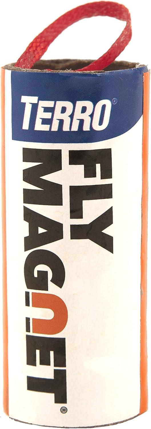 TERRO T518 Fly Magnet Indoor Housefly, 8 Count Pack, Sticky Fly Trap Indoor Hanging