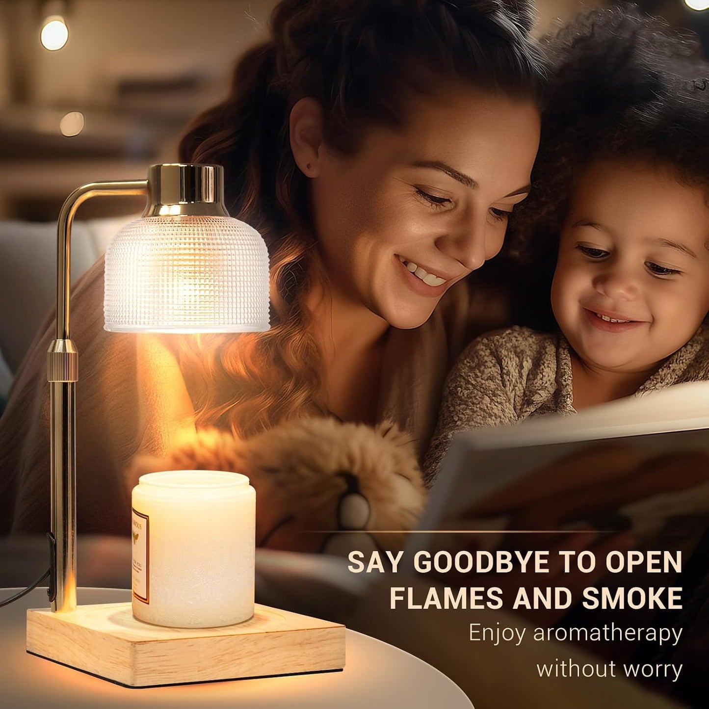 KLL Candle Warmer Lamp with Timer: Birthday Gift for Women, House Warming Gifts New Home, Room Decor - Wax Melt Warmer for Scented Jar Candles