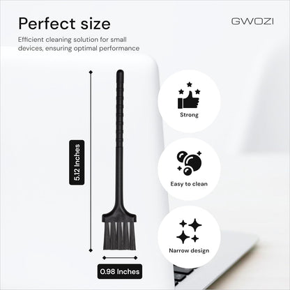 Keyboard Brush - Plastic Small Cleaning Brush for Juicer, Coffee Machine - Laptop & Computer Anti Static Brush - Narrow Keyboard Brush Cleaner for Window Track, Home, Office, 2 Pcs
