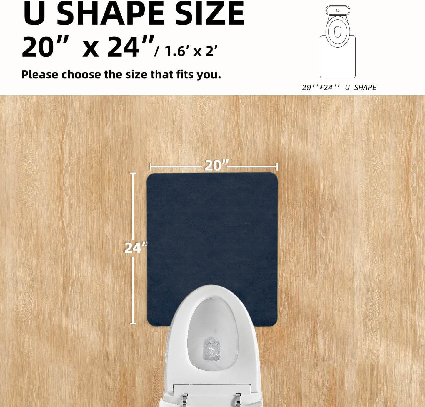 TYUU Bath Mat, Bathroom Rugs Non Slip Washable Thin Absorbent Quick Dry Bath Mat Fits Under Door Bathroom Floor Mat Perfect for Bath, Shower, or Sink 16"x24" Dark Grey
