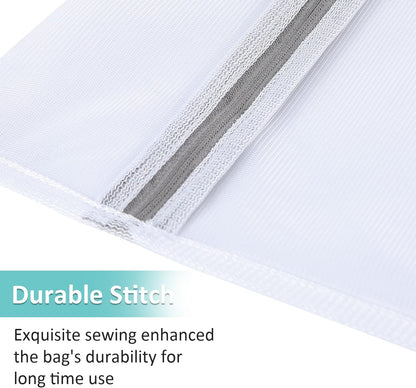GOGOODA Mesh Laundry Bags for Delicates Durable Protective Wash Bags | Travel Storage Bags for Intimates Lingerie, 3PCS（3XXL）