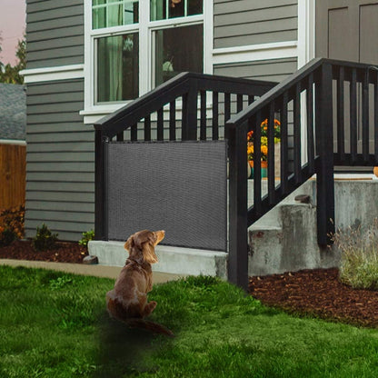 EasyBaby Retractable Baby Gate, 33" Tall, Extends up to 55'' Wide, Black/Child Safety Baby Gates, Pet Retractable Gates for Stairs, Doorways, Hallways, Indoor and Outdoor