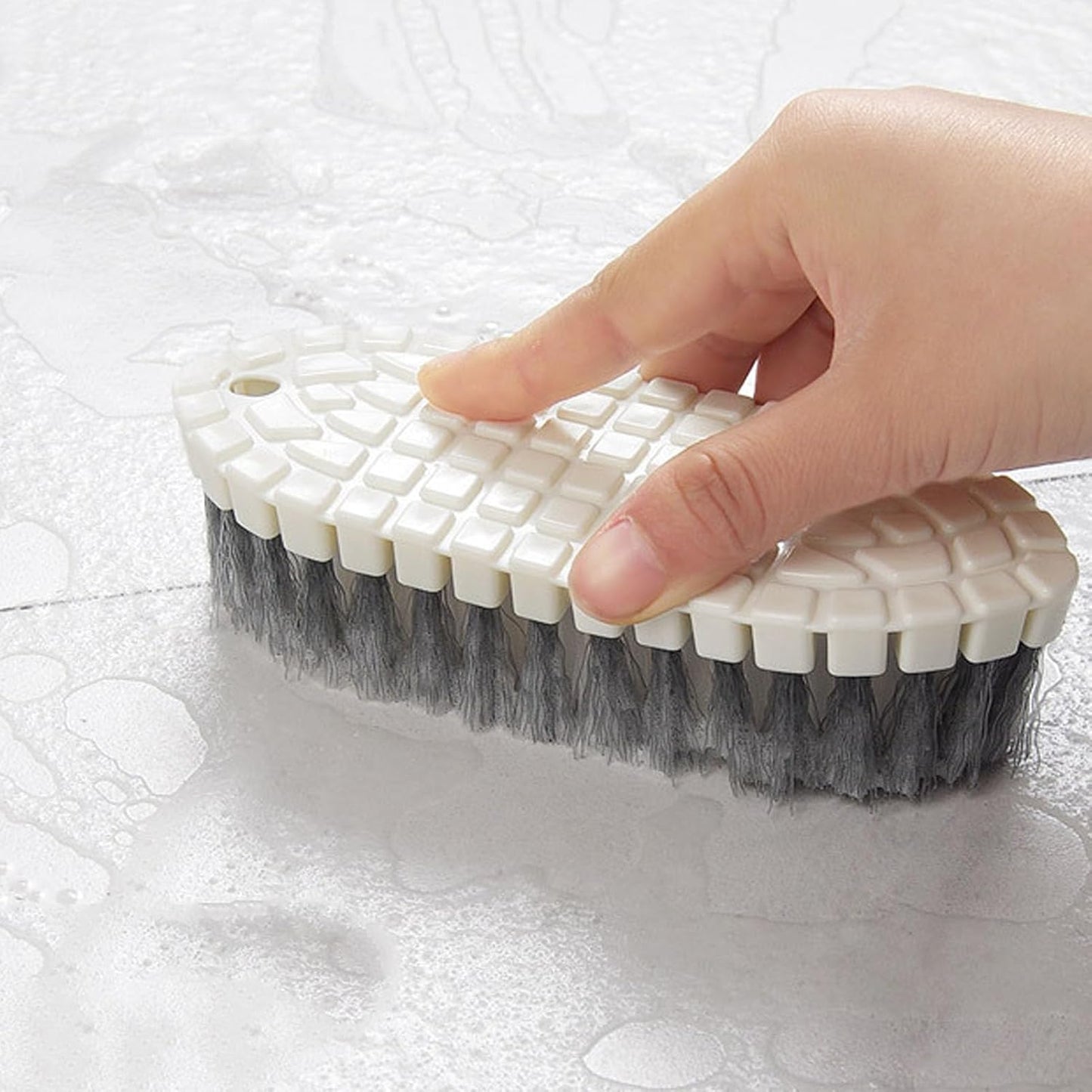 Bendable Scrub Brush Soft Flexible Head Kitchen Sink Cleaning Brush for Bathroom Floor Tile Tub Efficient Removal PP Material 15.5 x 5.8 x 4cm