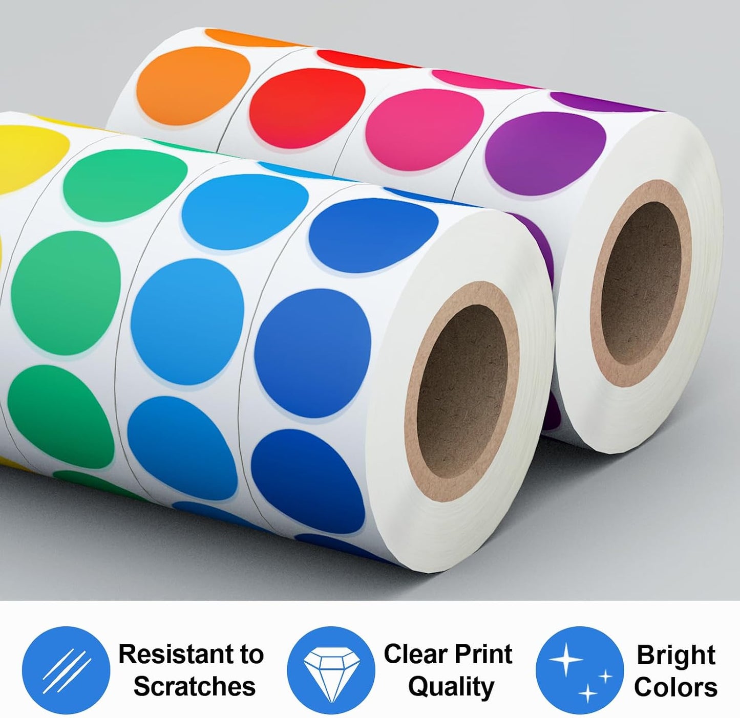 960 Count Home Moving Labels,16 Rolls Different Color Coding Moving Labels for Boxes Stickers + Fragile Moving Stickers + 1 Blank Label Roll for Customized Use