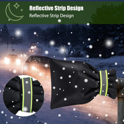 6 Pack Outdoor Faucet Cover for Winter 8.3 x 6.7 Inch Garden Outside Hose Bib Cover with Reflective Strips Waterproof Reusable Protector Spigot Covers Faucet Socks for Freeze Protection