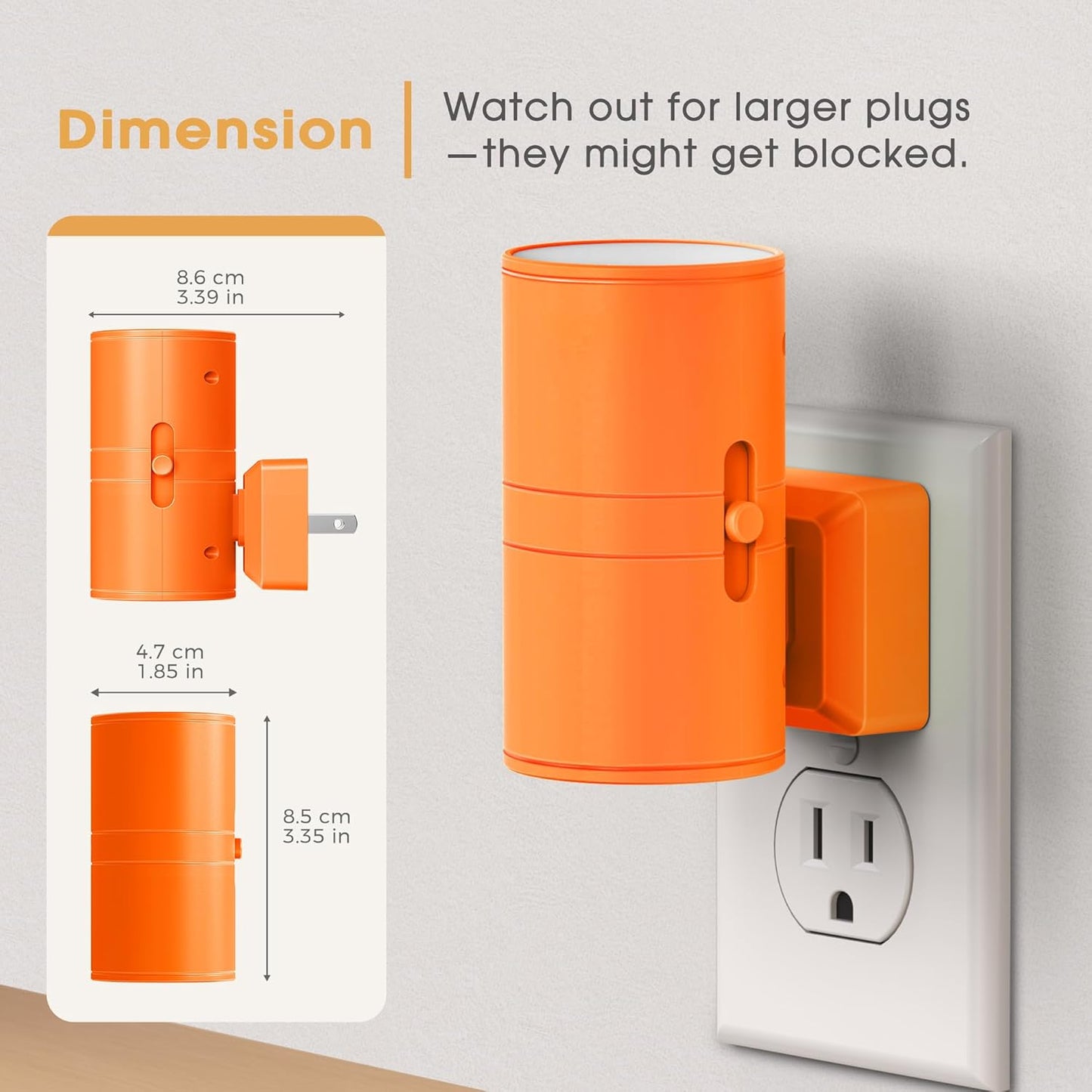 Briignite Motion Sensor Night Light,2 Pack Motion Activated Plug in Night Lights, 0-100LM Dimmable Soft White 3000K, Motion Sensor Light Indoor for Bathroom Hallway Bedroom Stairway Kid Elderly Pet