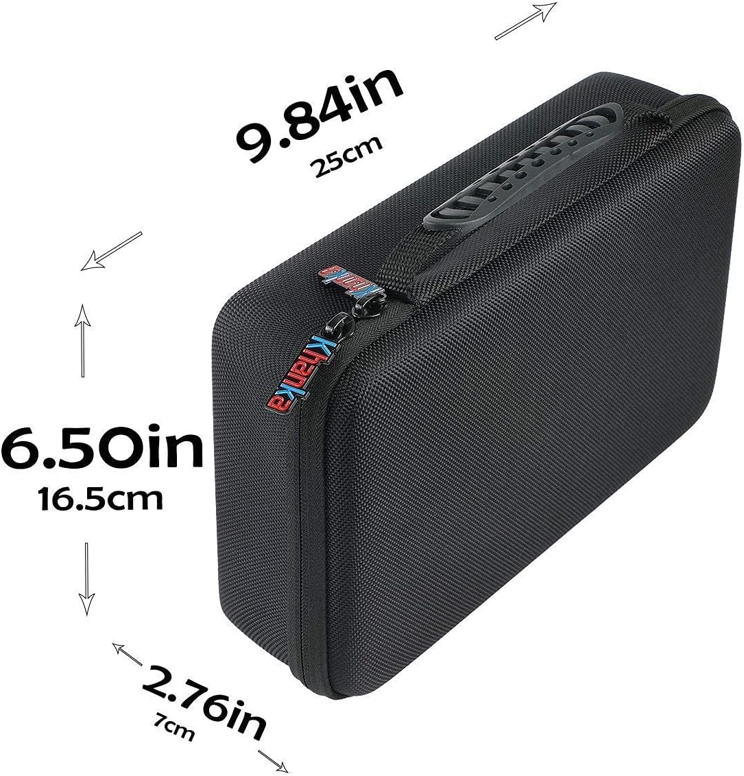 khanka Hard Battery Organizer Storage Box, Carrying Case Bag Holder - Holds 116 Batteries AA AAA C D 3V 9V with Battery Tester (BATTRIES are NOT Included.)