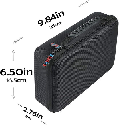 khanka Hard Battery Organizer Storage Box, Carrying Case Bag Holder - Holds 116 Batteries AA AAA C D 3V 9V with Battery Tester (BATTRIES are NOT Included.)