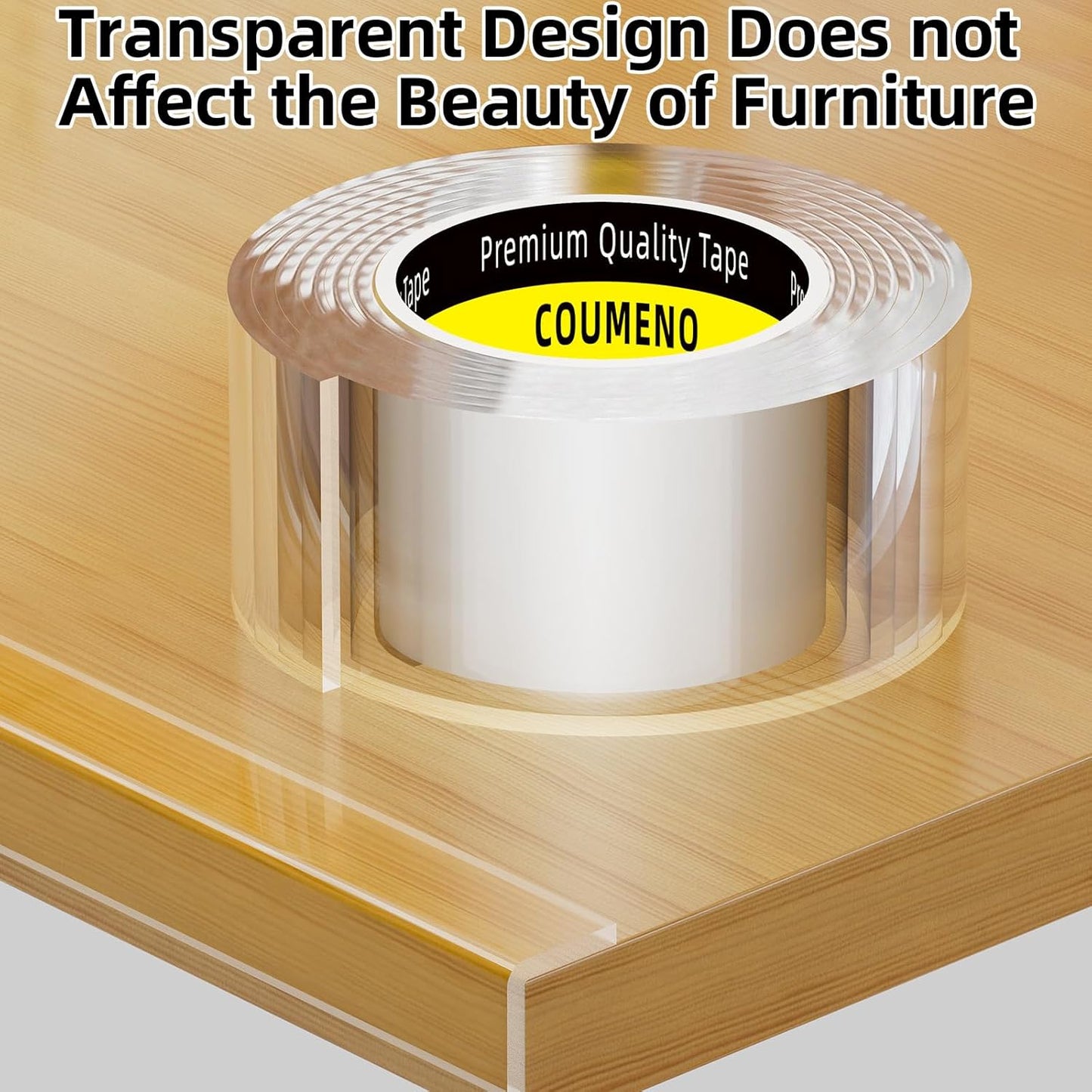 Clear Edge Protector & Corner Protectors, 0.8in（W x 6.6FT(L), Baby Proof Corner Guards for Sharp Edges, Safety Bumper Strip for Furniture, Drawers, Tables & Cabinets