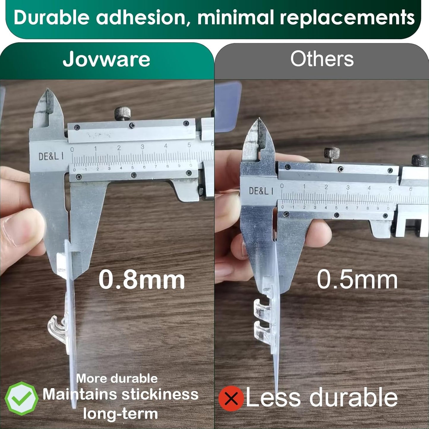 Shower Caddy Adhesive Strips - 2 Pack Replacement for Shower Shelf