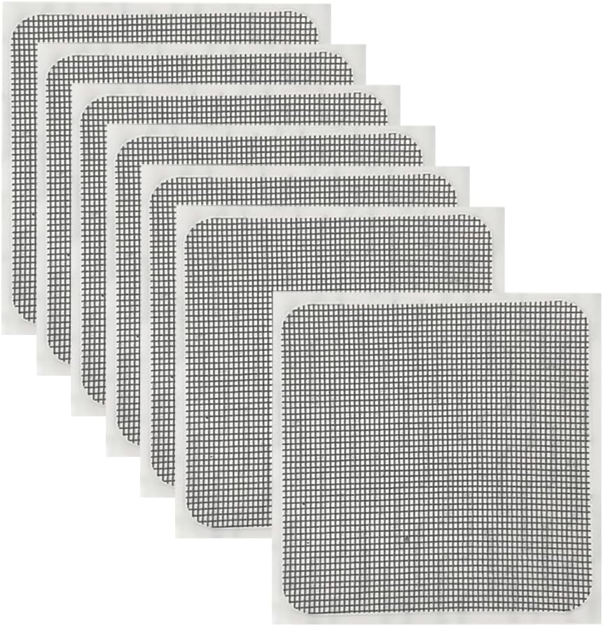 30 Pcs 10 x 10 cm Self Adhesive Window Screen Repair Patches Black Window Screen Repair Tape Screen Door Mesh Repair Tape Screen Door Hole Covers