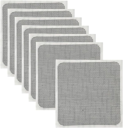 30 Pcs 10 x 10 cm Self Adhesive Window Screen Repair Patches Black Window Screen Repair Tape Screen Door Mesh Repair Tape Screen Door Hole Covers