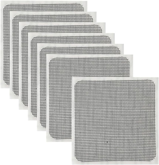 30 Pcs 10 x 10 cm Self Adhesive Window Screen Repair Patches Black Window Screen Repair Tape Screen Door Mesh Repair Tape Screen Door Hole Covers
