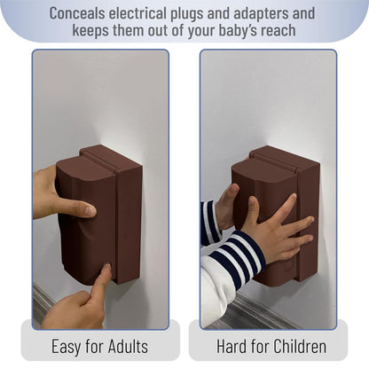 Bates Baby Safety Outlet Cover Box - Plug Covers for Electrical Outlets, Child Proof Outlet Cover, Socket Covers for Outlets