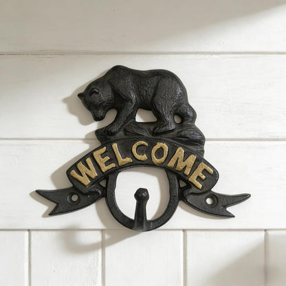 Coat Hooks Wall Mounted, Rustic Bat Key Hook Holder, Heavy Duty Decorative Black Wall Hooks for Mudroom, Towels, Hat Rack, Purse Hooks, Cast Iron Decorative ‎Antique Black Hooks