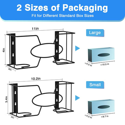 Alyoen Magnetic Glove Box Holder Wall Mount, Disposable Glove Dispenser, Rubber Latex Tissue Box Organizer for Tool Garage Workshop Kitchen