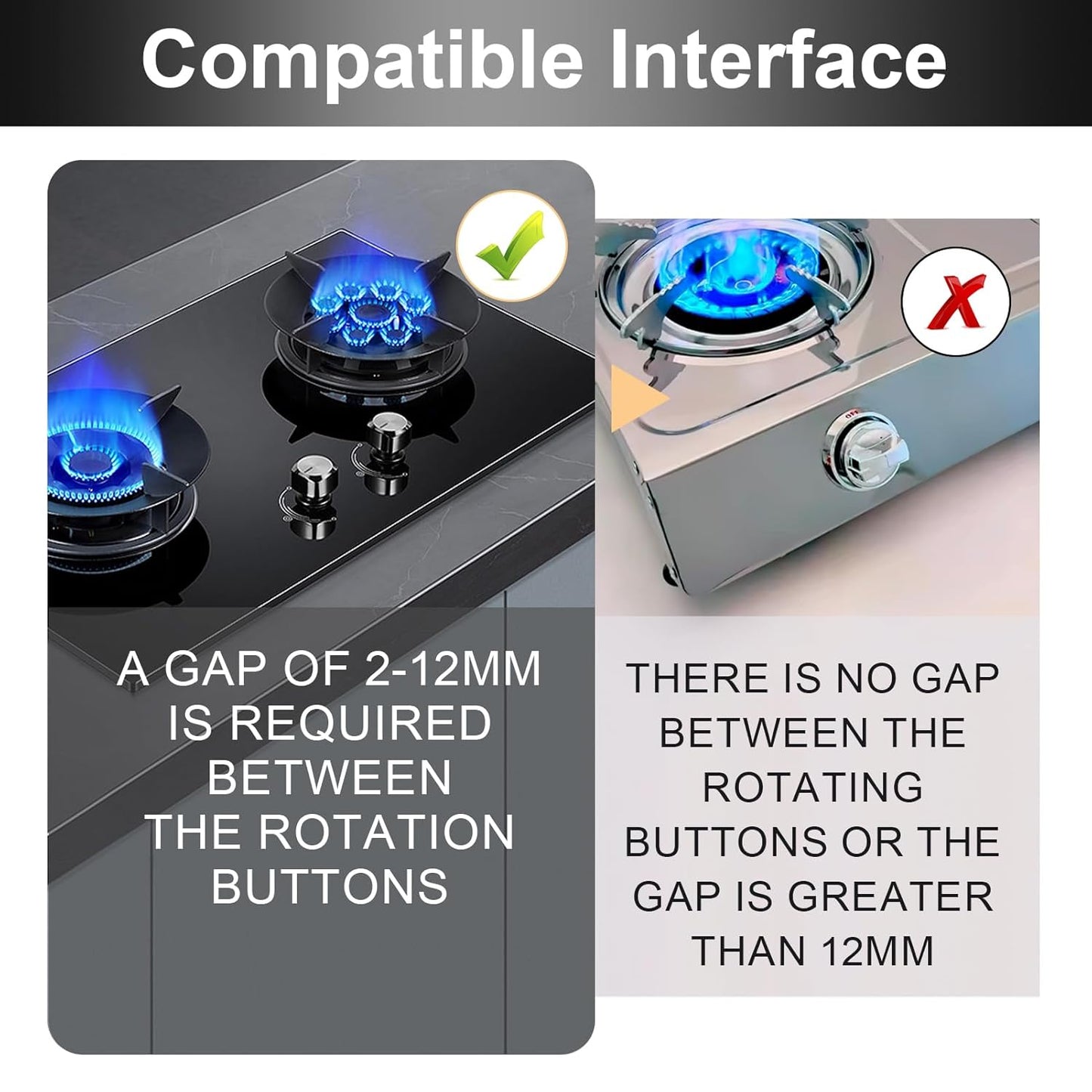 Gas Stove Knob Locks, 5 Pack Childproof Silicone Covers for Oven and Cooktop Knobs, Heat-Resistant, Tool-Free Installation, Prevents Accidental Ignition by Kids or Pets, Universal Fit