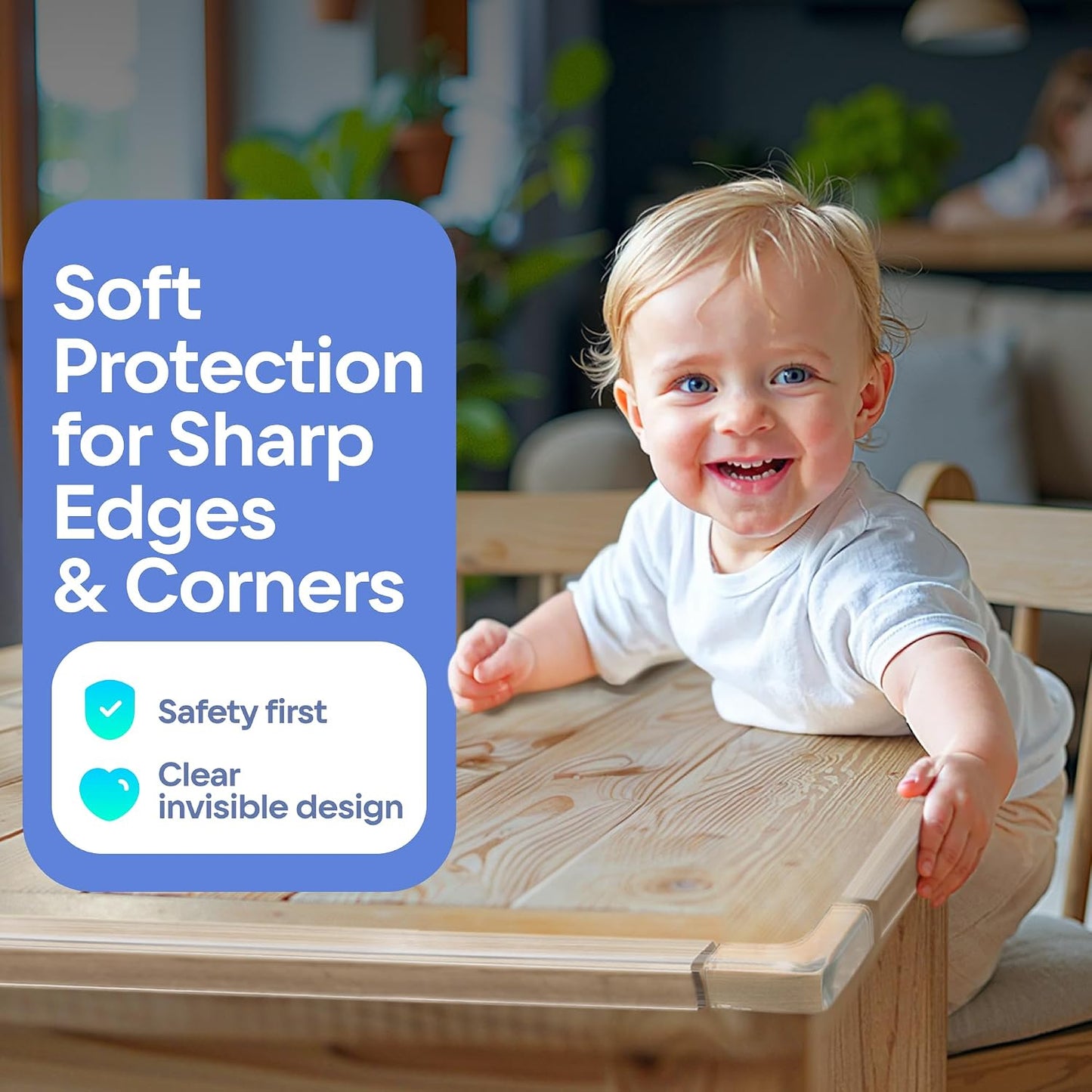 16ft Heavy Duty Desk Edge Protector & Corner Protectors - Baby Proofing Guards for Sharp Furniture Corners, Tables & Cabinets - Child Safety Essentials for Home & Nursery