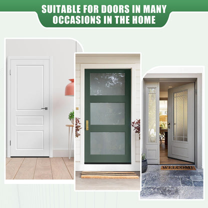 Door Draft Stopper, Cuttable Concealed Kerf/Channel Fit Under Door Seal, Draft Stopper Threshold Seal Bottom of Door Weatherstrip Kerf Weather Stripping Doors 39” Length (White, 39 inch)