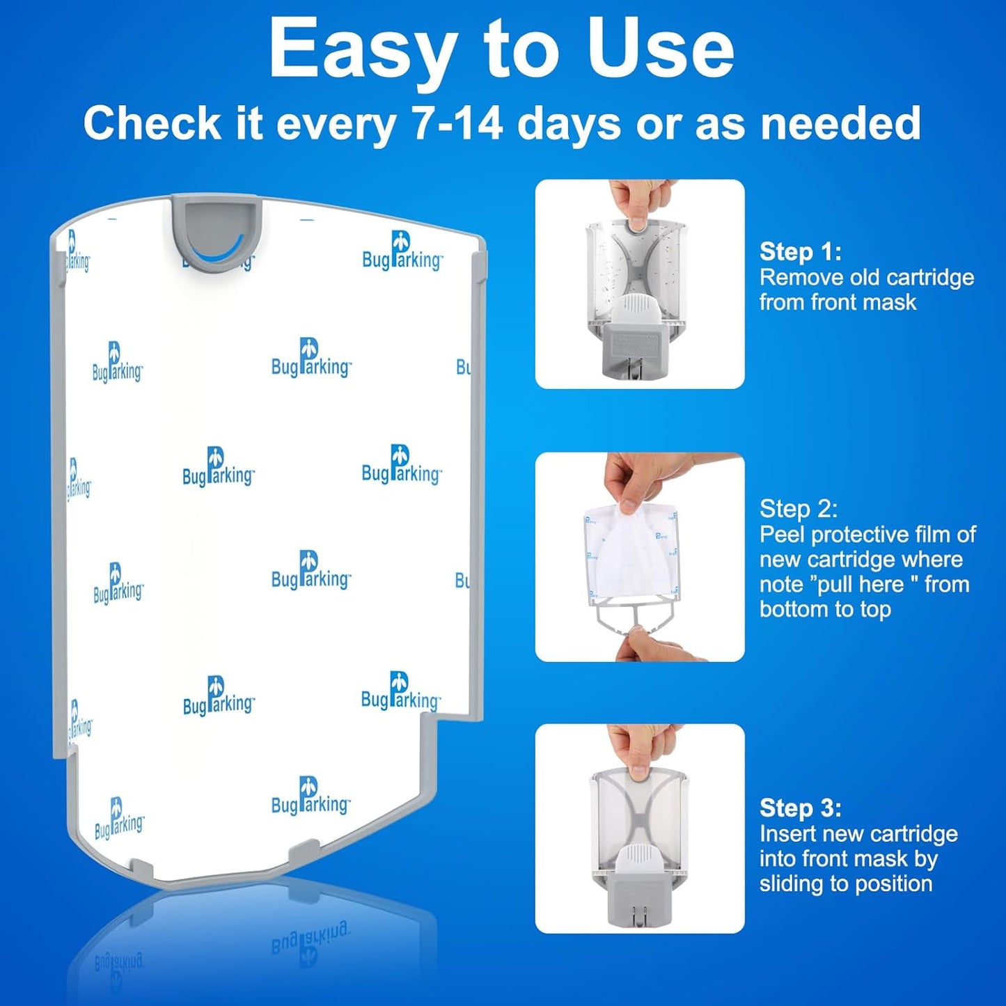 Flying Insect Trap, Plug-in UV Light for Gnats, Fruit Flies and Houseflies, Silent Sticky Catcher for Indoor Use, 1 Device & 3 Refills
