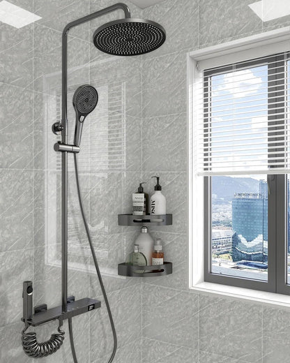 WADILE 10pcs Peel and Stick Shower Waterproof Marble Tiles Wall Panels, 11.8"x11.8" Self-Adhesive Backsplash, for Home Bathroom, Kitchen, Living Room White (Not Real Tile)