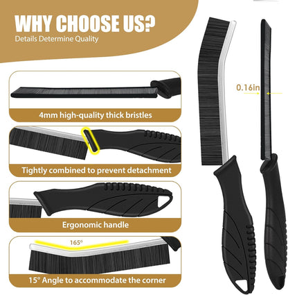 4Pcs Crevice Cleaning Brushes for Household Use, Grout Cleaner Brush, Hard Bristle Groove, Gap Cleaning Tool, Suitable for Areas Usually Difficult to Reach