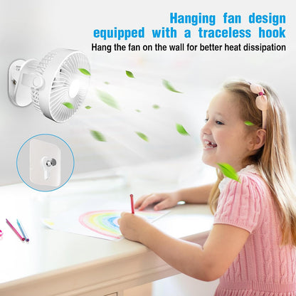Clip on Fan Rechargeable, 8-Inch Battery Operated Desk Fan, USB Fan,5 Speeds, Strong Airflow, Sturdy Clamp for Golf Cart Office Desk Outdoor Travel Camping Tent Gym Treadmill,Black