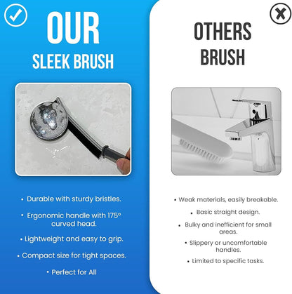Crevice Cleaning Brushes Set 4 Pack, Small Grout and Gap Cleaner Brushes for Shower, Tile, Toilet, Kitchen and Bathroom, Narrow Scrub Brushes for Household Use and Deep Cleaning