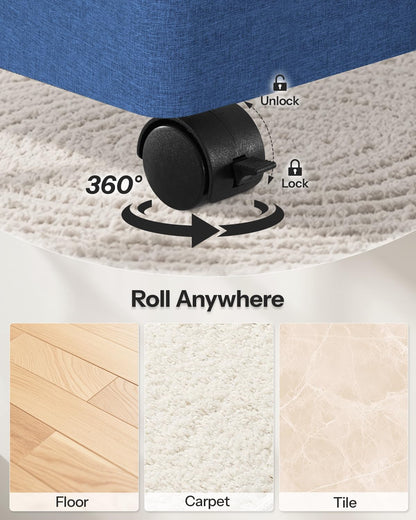 Double Laundry Hamper with Lid and Wheels, 150L Large Laundry Basket with 2 Sections & Removable Liner Bags, Rolling Dirty Clothes Basket with Handles for Bedroom, Bathroom, Dorm, College