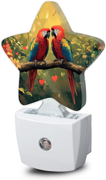 Lavender Butterfly Nightlight,Summer Flowers Star Night Lights Plug into Wall Decorations for Bedroom Bathroom,Dusk to Dawn Sensor Kitchen Hallway Stairs Energy Efficient Desk Lamp