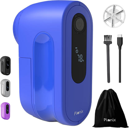 Pionix Fabric Shaver, Sweater Shavers to Remove Pilling, High-Perf Defuzzer, Rechargeable Electric Lint Shaver for Fuzz and Lint Balls from Clothing, Upholstery 2000mah Battery (Matt Grey)