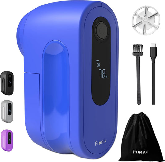Pionix Fabric Shaver, Sweater Shavers to Remove Pilling, High-Perf Defuzzer, Rechargeable Electric Lint Shaver for Fuzz and Lint Balls from Clothing, Upholstery 2000mah Battery (Matt Grey)