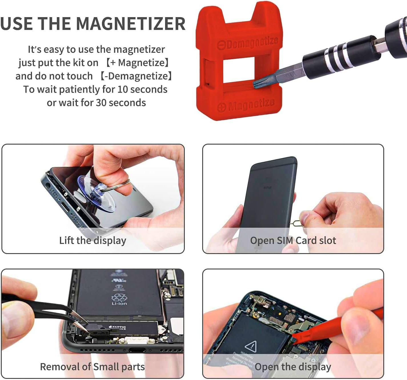 SHOWPIN Precision Computer Screwdriver Kit: 122PCS Laptop Screwdriver Sets | 101 Magnetic Drill Bits, Computer Accessories, Electronics Tool Kit Compatible for Tablet, PC, iPhone, PS4 Repair