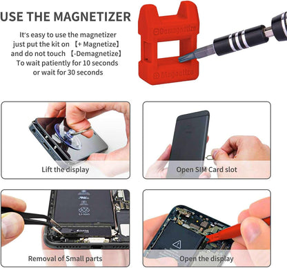 SHOWPIN Precision Computer Screwdriver Kit: 122PCS Laptop Screwdriver Sets | 101 Magnetic Drill Bits, Computer Accessories, Electronics Tool Kit Compatible for Tablet, PC, iPhone, PS4 Repair