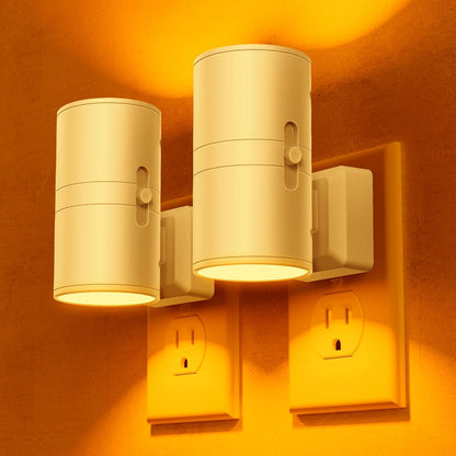Briignite Motion Sensor Night Light,2 Pack Motion Activated Plug in Night Lights, 0-100LM Dimmable Soft White 3000K, Motion Sensor Light Indoor for Bathroom Hallway Bedroom Stairway Kid Elderly Pet