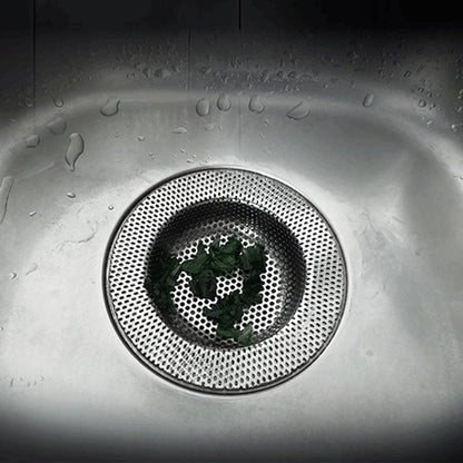 Stainless Steel Sink Strainer | Rustproof Drain Basket for Kitchen/Bathroom | Wide Rim Design Helps Avoid Blockages | Simple to Maintain & Install (Large Size(Diameter:33cm/13in, Height:66cm/26in))
