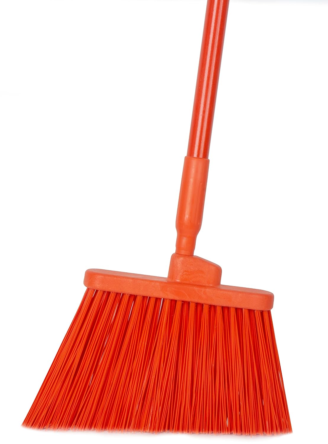 SPARTA Plastic Broom Head, Angled, Un-Flagged for Large Debris Indoor, Outdoor, Home, Restaurant, Lobby, Office, 12 Inches, Green